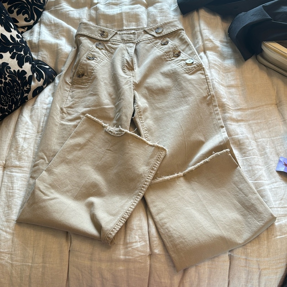 Tan Wide Leg Pants